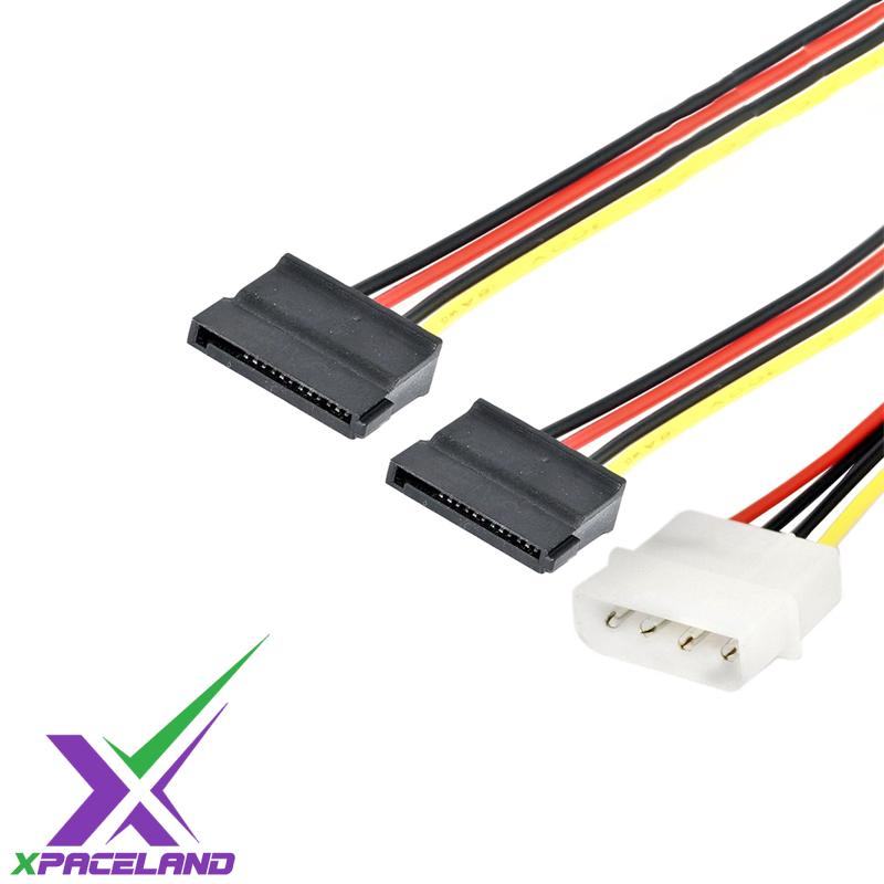 کابل تبدیل برق 4 پین به دو ساتا