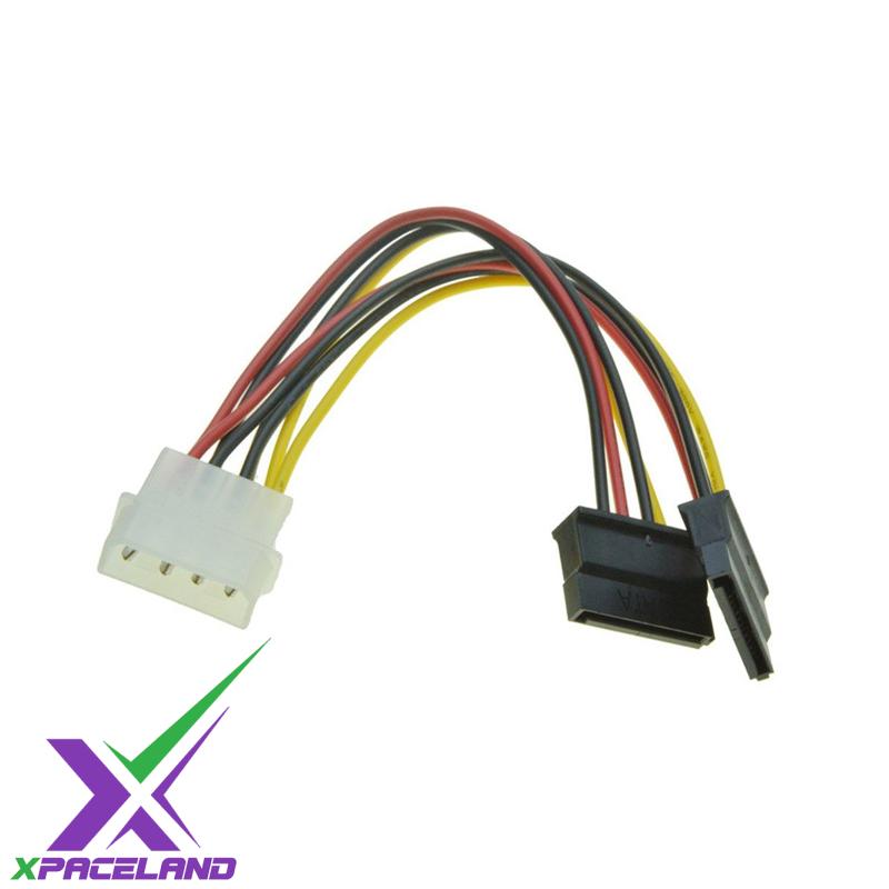 کابل تبدیل برق 4 پین به دو ساتا