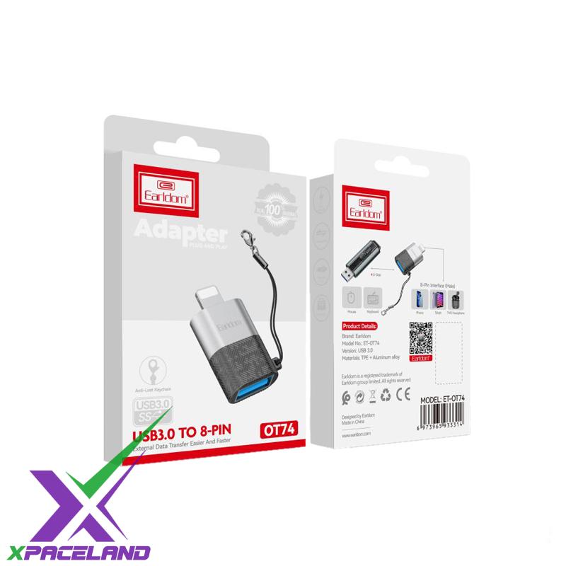 تبدیل otg ایفون usb به لایتنینگ earldom ot74