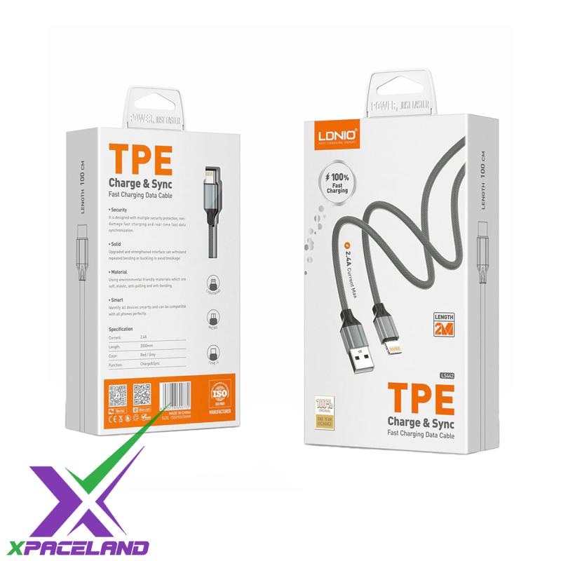 کابل تبدیل USB به لایتنینگ الدینیو مدل LS442
