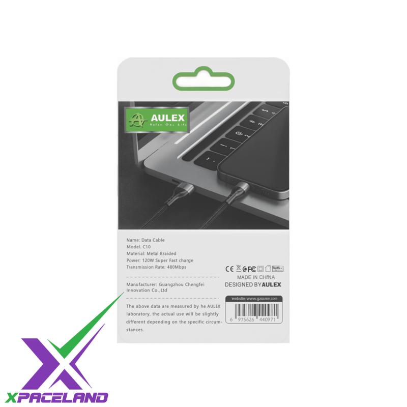 کابل شارژ 3 سر 120W aulex مدل C10