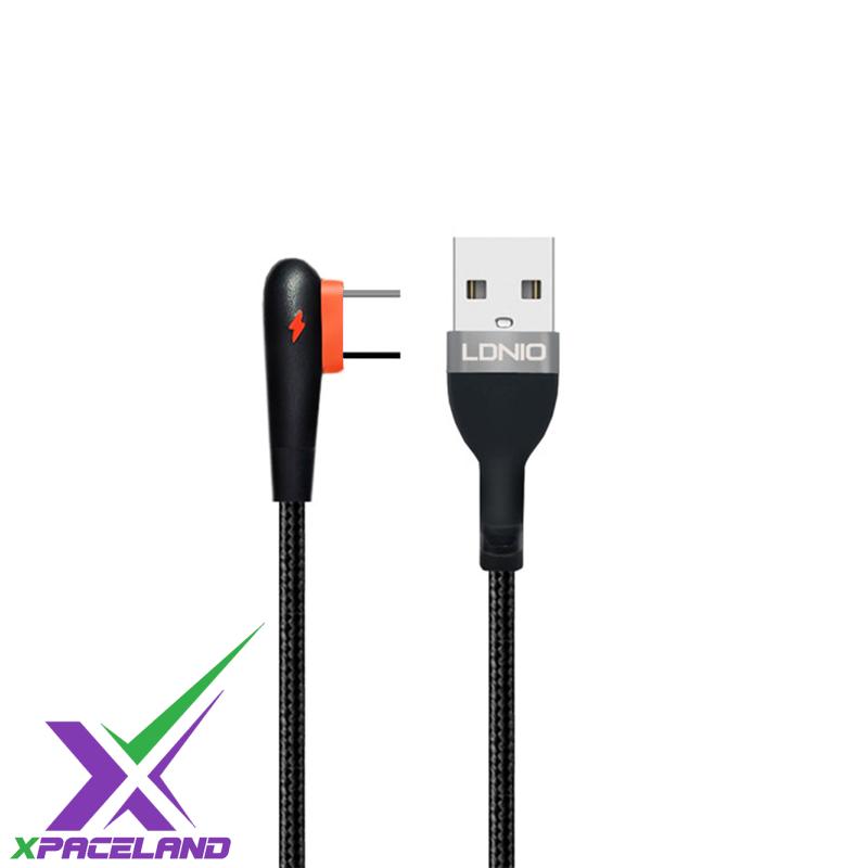 کابل شارژ تایپ سی 90 درجه LDNIO مدل LS561