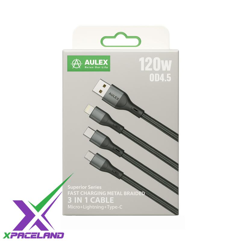 کابل شارژ 3 سره aulex